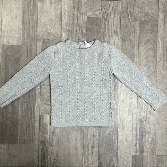 H&M Girls Gray Cozy Cable Knit Sweater and Legging Set 4T - Picture 5 of 7